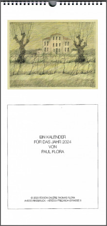 Paul Flora Einschreib-Kalender 2024