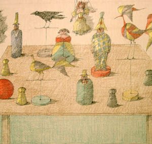 Stilleben mit einem Raben