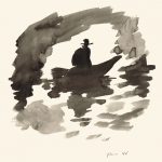 Paul Flora Boot in der Grotte