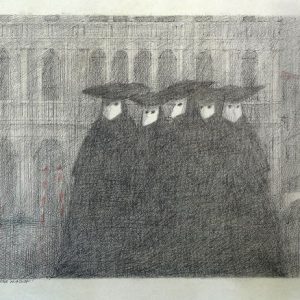 Fünf venezianische Masken