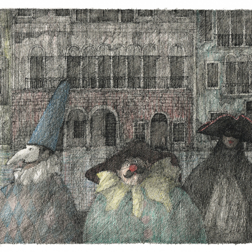 Paul Flora Carnevale Veneziano