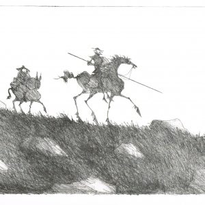 Paul Flora Don Quichote und Sancho Pansa II
