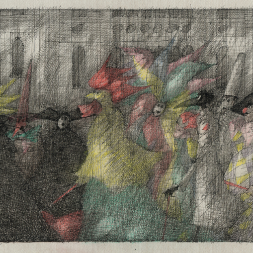 Paul Flora Karnevalsfiguren