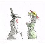 Paul Flora Monsieur Corbeau und Dame