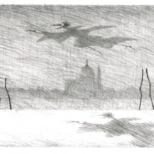 Paul Flora Monsieur Corbeau unterweg