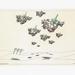 Paul Flora Neun fliegende Harlekine