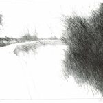 Paul Flora Lithographie Am Weg nach Torcello, Venedig)