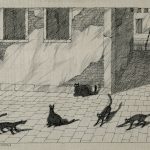 Paul Flora Poster I gatti di venezia
