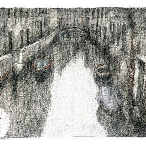Paul Flora Poster Venezianische Tristezza III