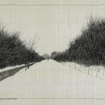 Paul Flora Poster Winterlandschaft mit Wanderer