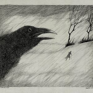 Paul Flora Poster Winterreise